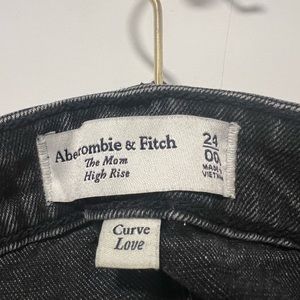 Abercrombie black mom jeans